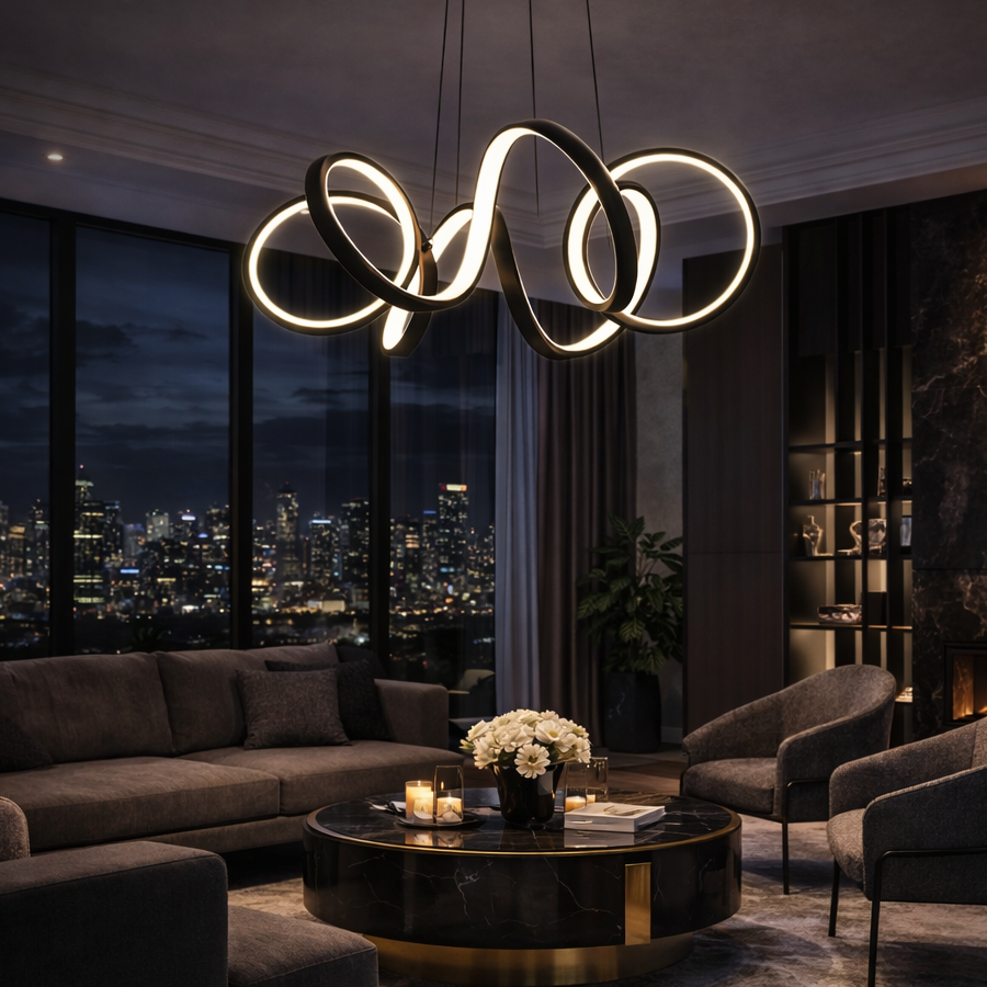 Ribbon Pendant Light – Sculptural Glow