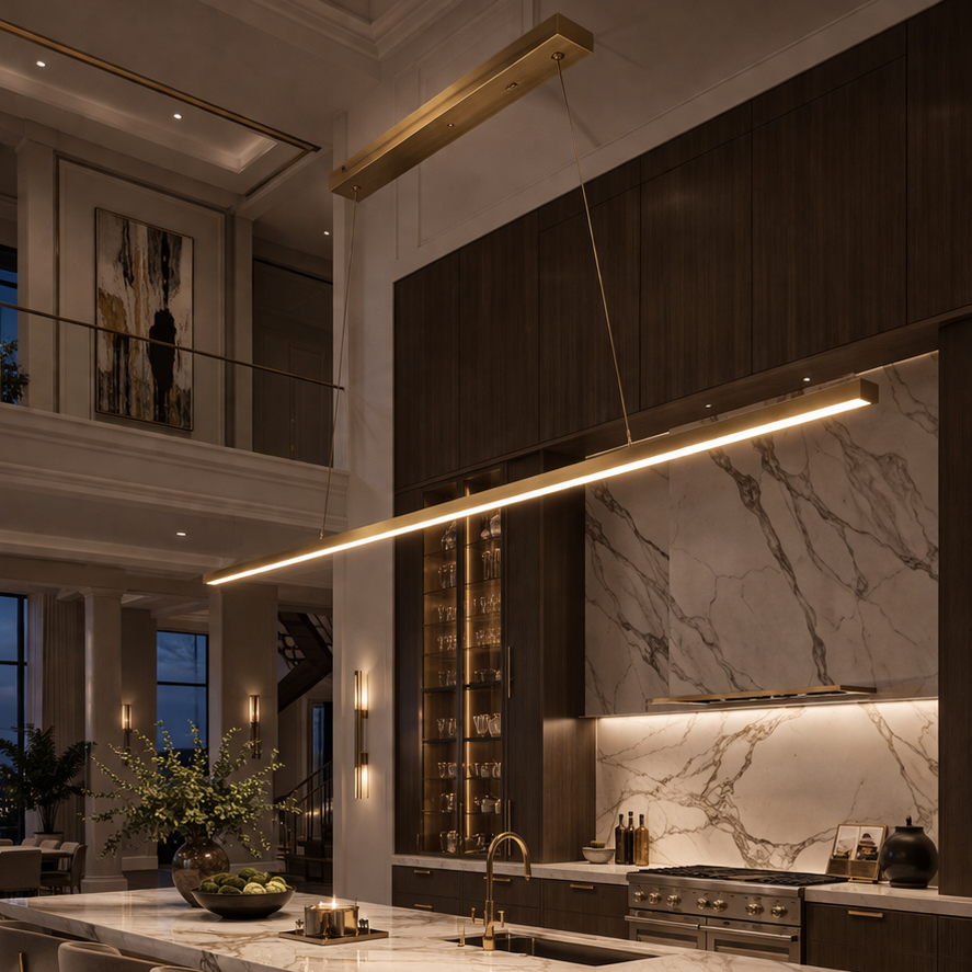 Linear Pendant Light – Modern Minimal