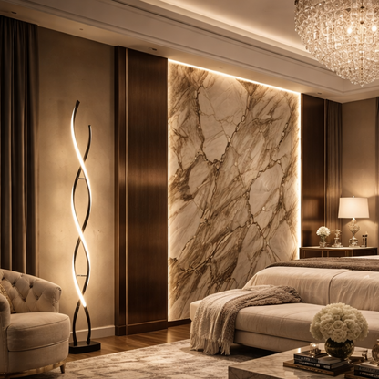 Modern Ambient Floor Lamp — Sculptural Statement Lighting