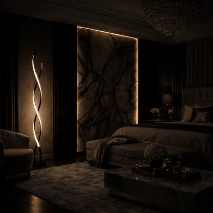 Modern Ambient Floor Lamp — Sculptural Statement Lighting