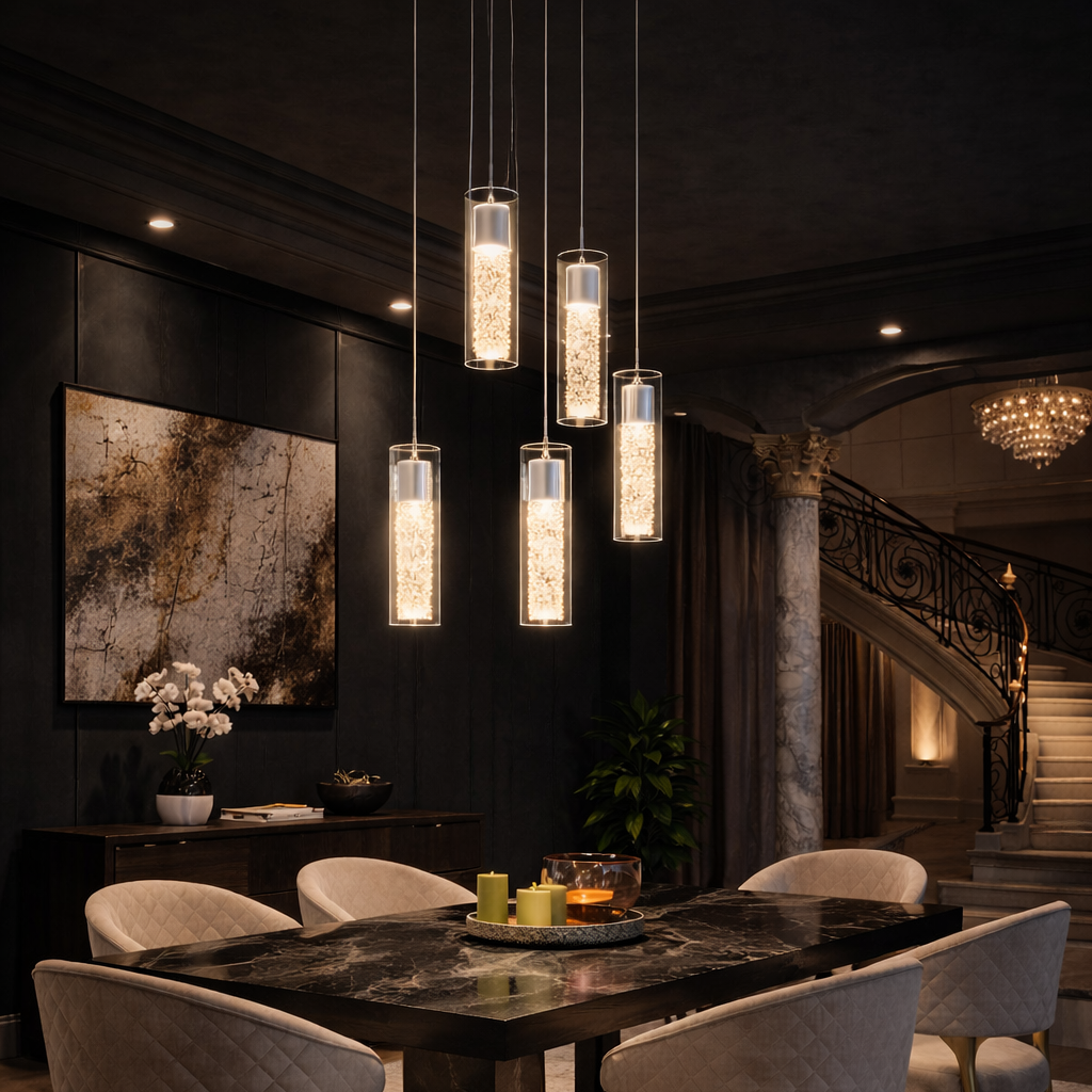 Cascade 5-Light Pendant – Modern Cluster Design