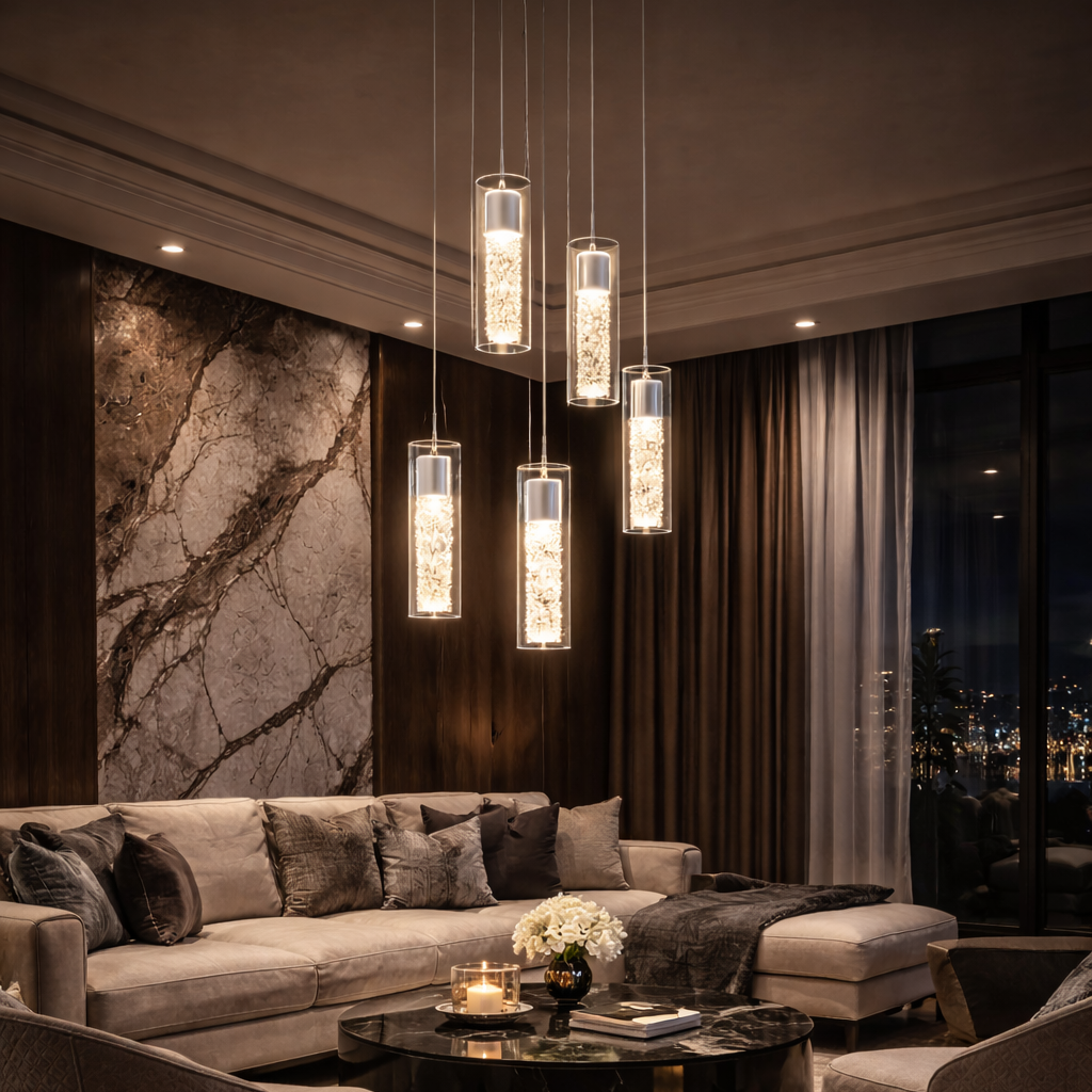 Cascade 5-Light Pendant – Modern Cluster Design