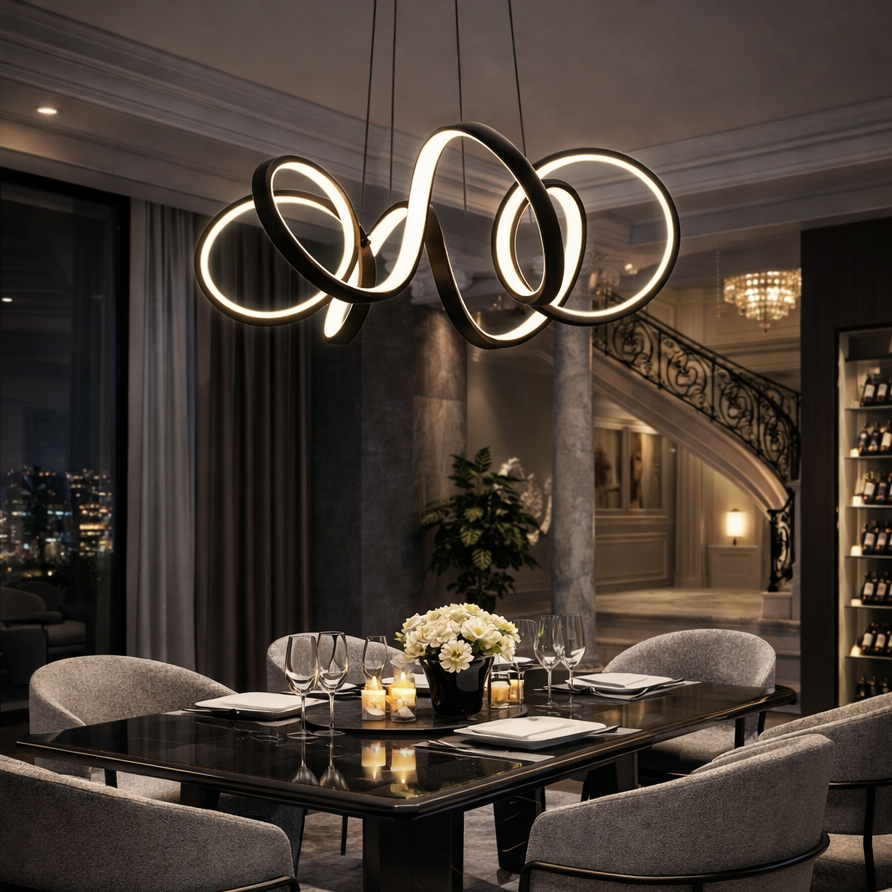 Ribbon Pendant Light – Sculptural Glow