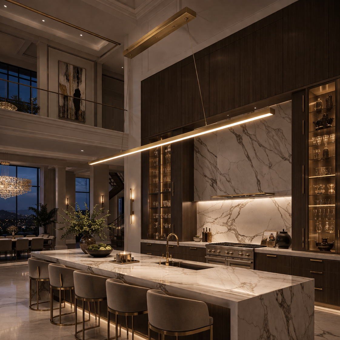 Linear Pendant Light – Modern Minimal